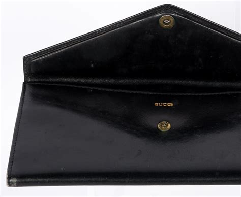 vintage gucci wallet black